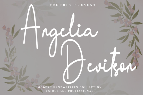 Angelia Devitson: A Modern Handwritten Font for Editorial Design