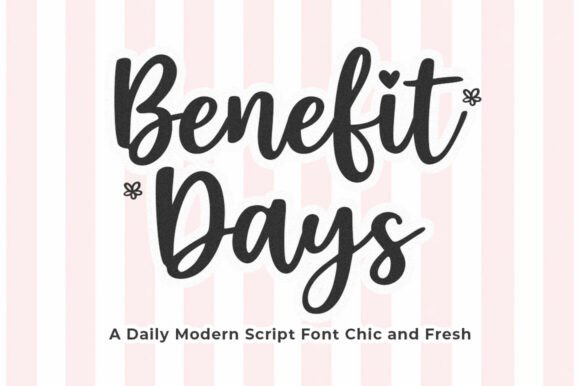 Benefit Days: A Script Font for Editorial Elegance