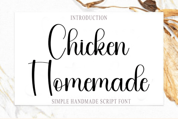 Chicken Homemade: A Festive Font for Editorial Design