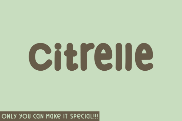 Citrelle: A Handwritten Font for Creative Crafters