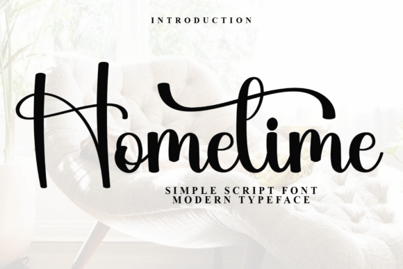 Home Time: A Festive Script Font for Editorial Design