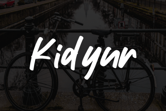 Kidyur: A Script Font with Modern Elegance for Editorial Design