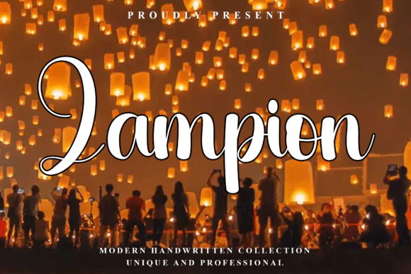 Lampion: A Script Font for Editorial Elegance