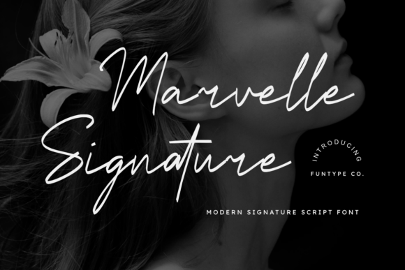 Marvelle Signature: A Bold Script Font for Digital Design