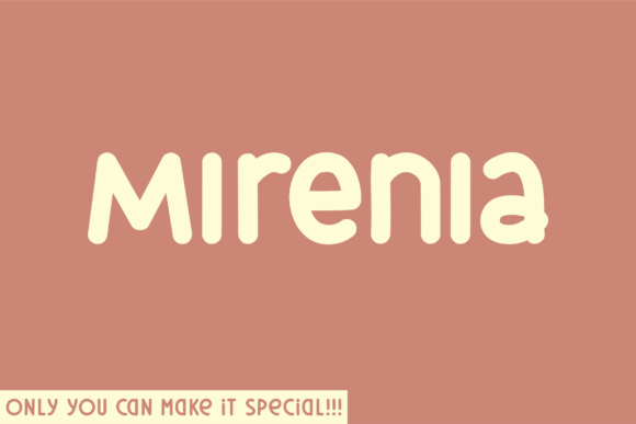 Mirenia: A Script Font for Editorial Design and Branding