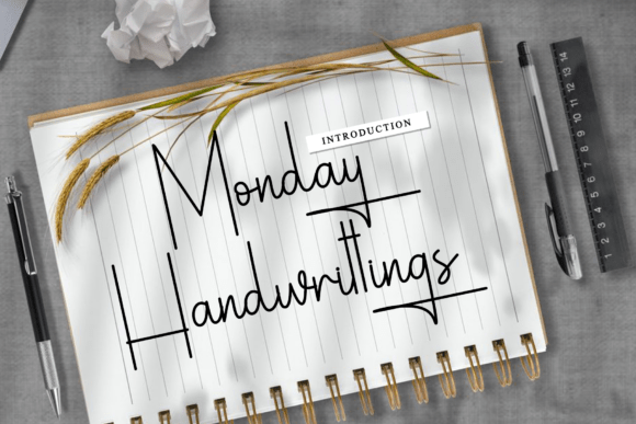 Monday Handwrittings: A Timeless Script Font for Digital Design