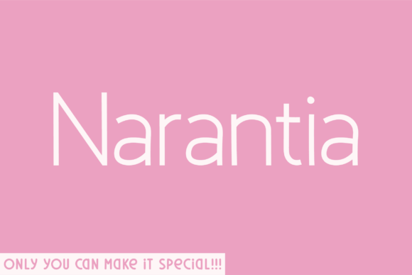 Narantia: A Light and Friendly Typeface for Modern Branding
