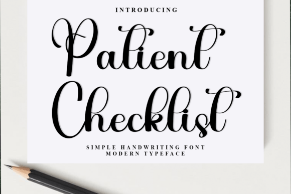 Patient Checklist: A Warm Script Font for Digital Branding