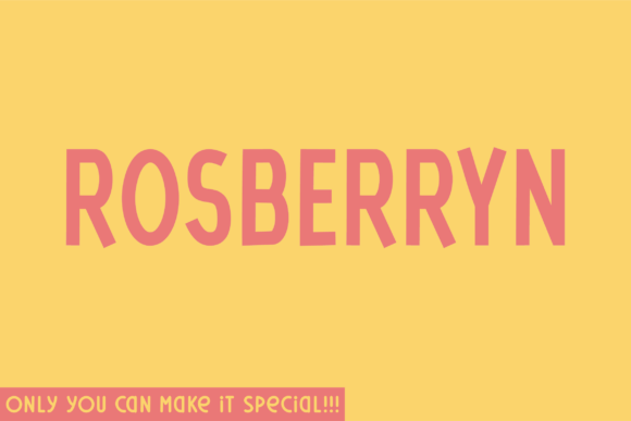 Rosberryn: A Handwritten Font for Editorial Expression