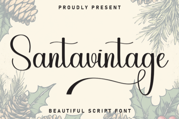 Santavintage: A Timeless Script for Branding Magic