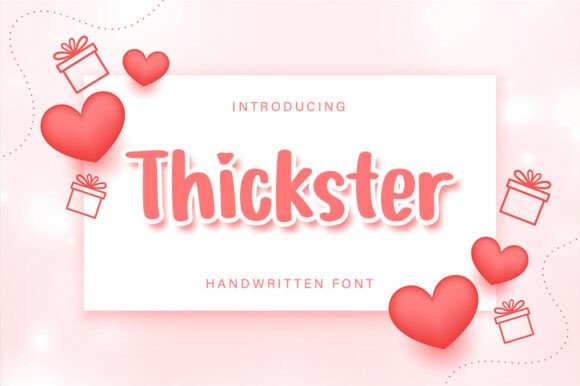 Thickster: A Bold Font for Handmade Creators